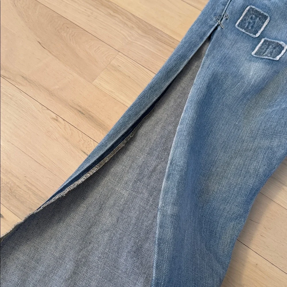 Levi's Engineered Jeans-Red Tab Button Fly Side Seam Split-Skater-Y2K-30x30-Rare - Picture 7 of 12
